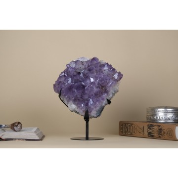 Amethyst crystal cluster