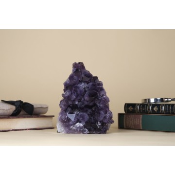 Amethyst crystal cluster