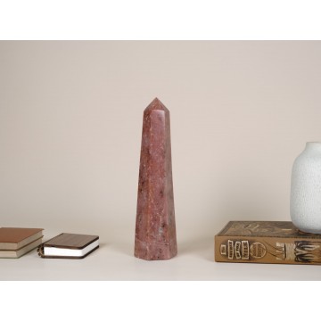 Red Calcite Obelisk
