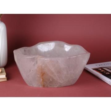 Quartz crystal bowl