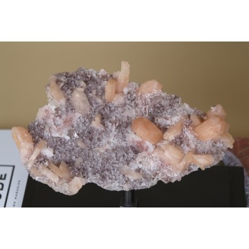 Orange Stilbite crystal