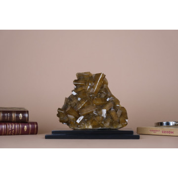 Golden Barite Crystal Cluster