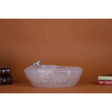 Quartz crystal bowl