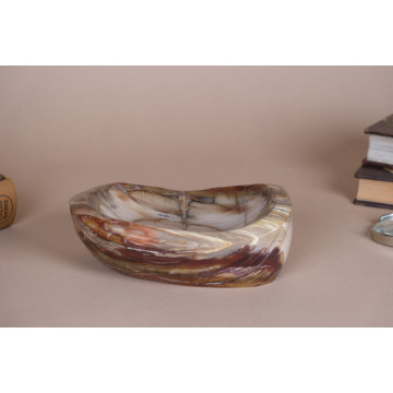 Petrified wood bowl