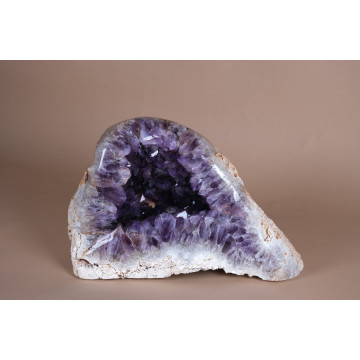 Amethyst on Chalcedony Matrix