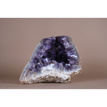 Amethyst on Chalcedony Matrix