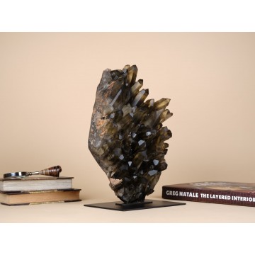 Smoky Quartz crystal cluster