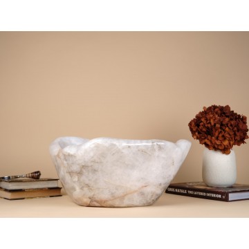 Quartz crystal bowl